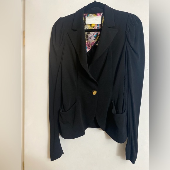 ✨ ANTHROPOLOGIE black blazer (Leifsdottir brand) - Picture 3 of 7